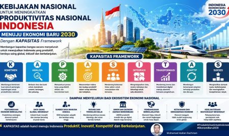 Kebijakan Nasional untuk Meningkatkan Produktivitas Nasional Indonesia Menuju Ekonomi Baru 2030 dengan KAPASITAS Framework